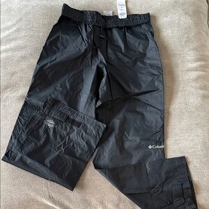 Columbia Black Rain Pants